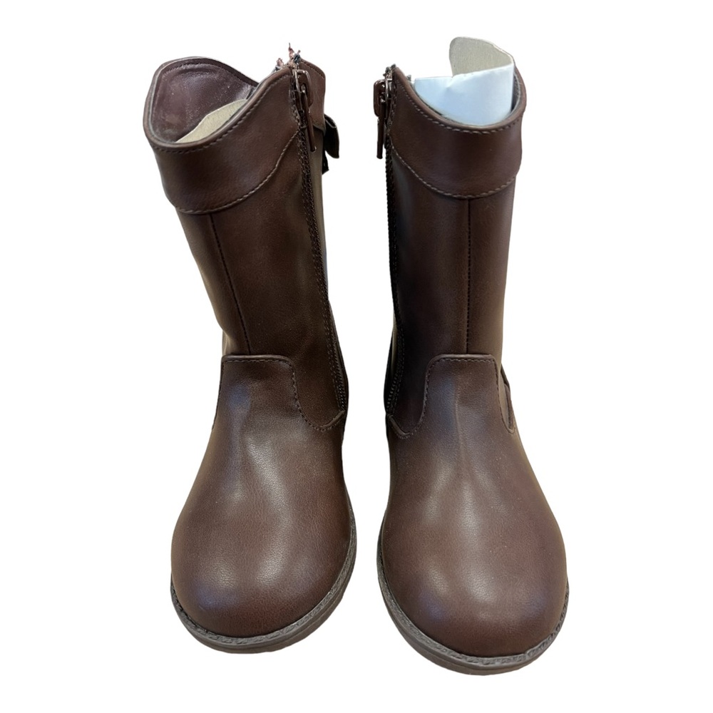 Rampage Girls dress boot, zip closure, lace up back with bow embellishment. NWOT